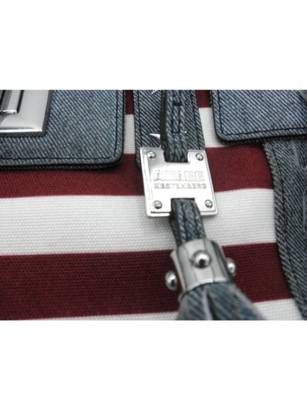 Aimee Kestenberg Hope for Warriors U.S.A. Flag Denim Shoulder Bag NEEDS WASHING! - Picture 7 of 16